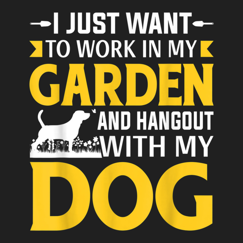 I Just Want To Work In My Garden And Hangout With My Dog Ladies Polo Shirt by Fashlaza | Artistshot