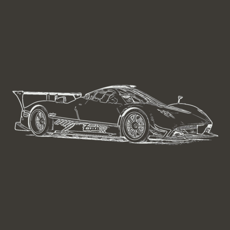 Pagani Zonda R Supercar Racing Wireframe White Bucket Hat by cm-arts | Artistshot