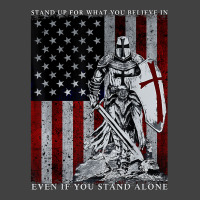 Knight Templar American Flag Crusader Vintage T-shirt | Artistshot