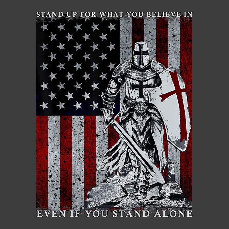 Knight Templar American Flag Crusader Men's Polo Shirt | Artistshot