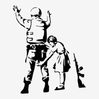 Banksy-girl-searching-soldier Classic T-shirt | Artistshot