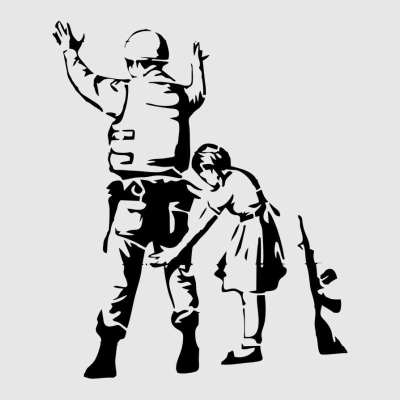 Banksy-girl-searching-soldier Unisex Jogger | Artistshot