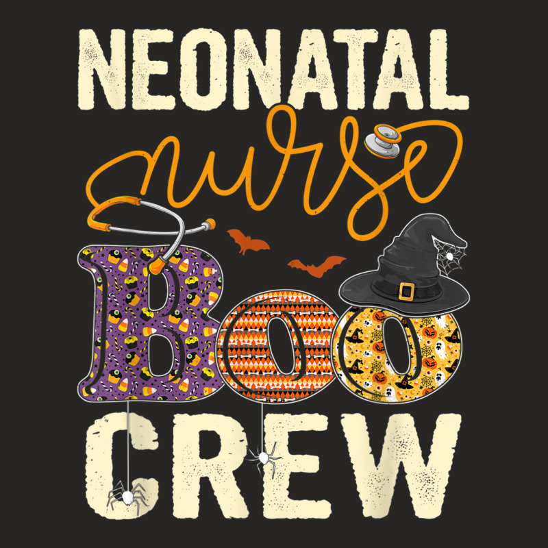 Scary Nurse Halloween Ghost Spider Neonatal Nurse Boo Crew Ladies Fitted T-Shirt by Fashlaza | Artistshot