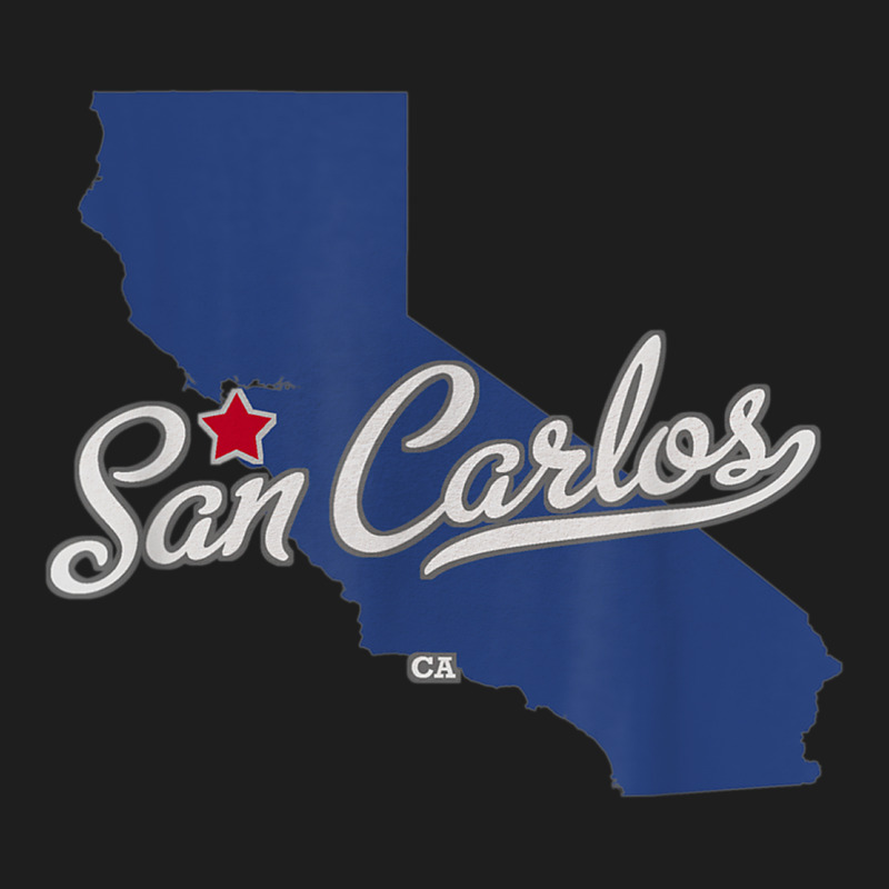 San Carlos California San Diego Ca Map Classic T-shirt | Artistshot