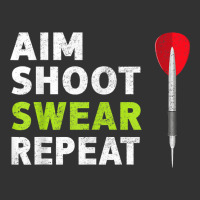 Aim Shoot Swear Repeat Darts T Shirt Baby Bodysuit | Artistshot