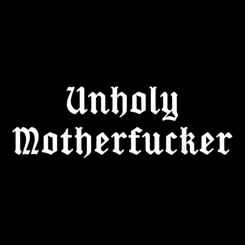 Unholy Motherfucker Pagan Satanic Atheist Punk Goth Adjustable Cap by EmilyPoole | Artistshot