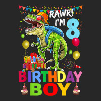 Rawr! I'm 8 Birthday Boy Dinosaur T-rex Themed 8th Birthday Men's T-shirt Pajama Set | Artistshot