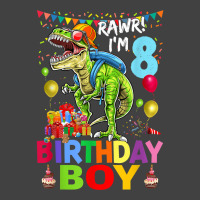 Rawr! I'm 8 Birthday Boy Dinosaur T-rex Themed 8th Birthday Vintage T-shirt | Artistshot