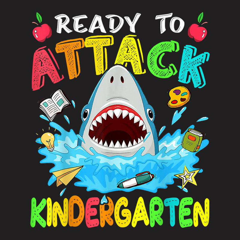 Ready To Attack Kindergarten Shark Back To School Boys Kids T-shirt | Artistshot