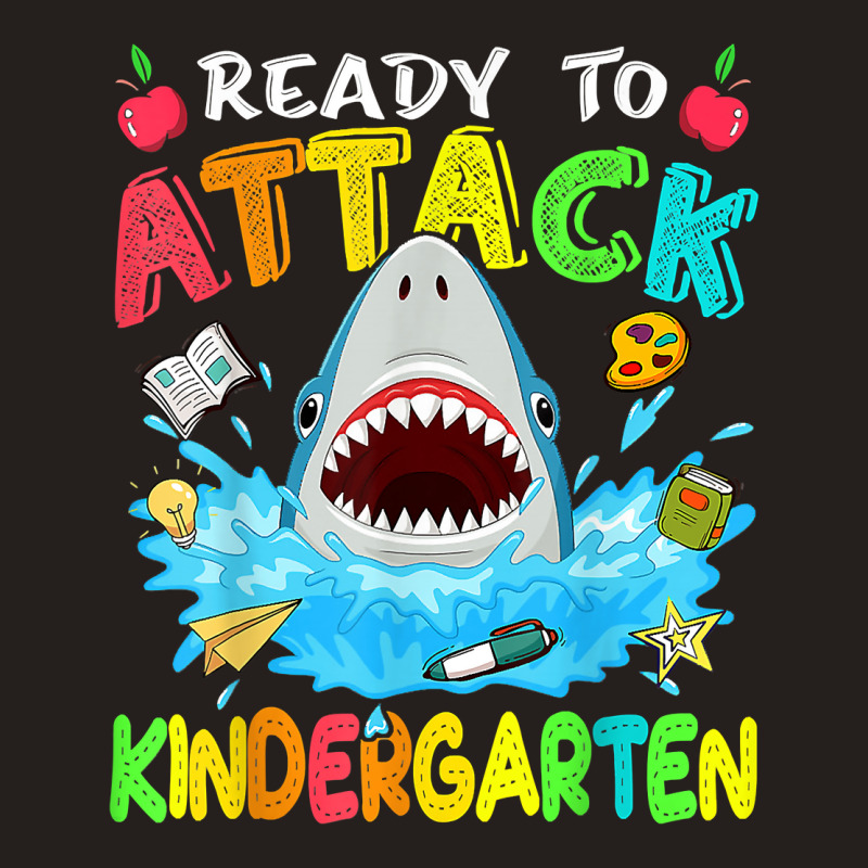 Ready To Attack Kindergarten Shark Back To School Boys Kids Tank Top | Artistshot