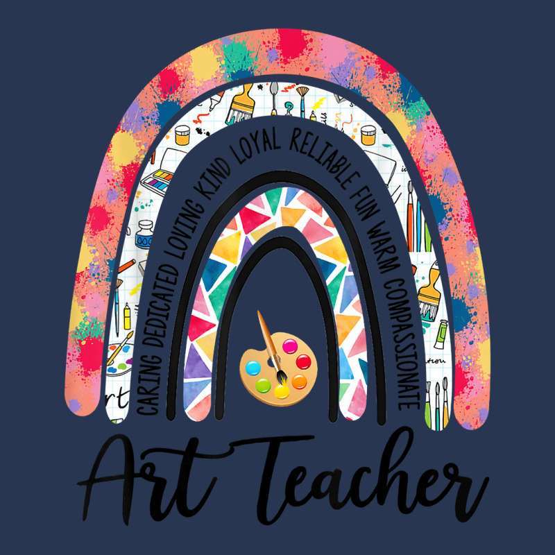 Art Teacher Rainbow Caring Dedicated Loving Vintage Ladies Denim Jacket by JaliyahMelton | Artistshot