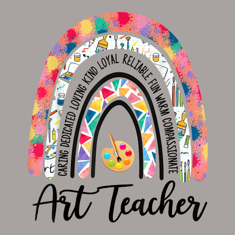 Art Teacher Rainbow Caring Dedicated Loving Vintage Racerback Tank by JaliyahMelton | Artistshot