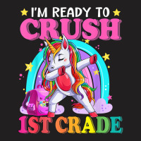 Ready To Crush 1st Grade Unicorn School Girl T-shirt | Artistshot