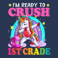 Ready To Crush 1st Grade Unicorn School Girl Men Denim Jacket | Artistshot