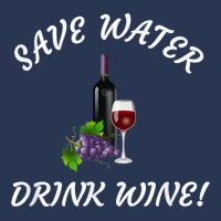 Save Water   Drink Wine! Funny Tee For Wine Drinkers! Ladies Denim Jacket | Artistshot