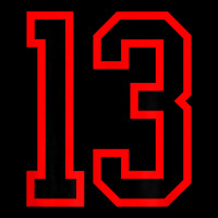 Number #13 Red Black Sports Jersey Birthday Lucky Number 13 Adjustable Cap | Artistshot