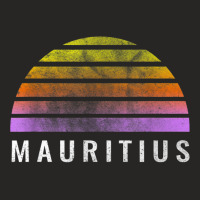 Throwback Sunset Vintage Mauritius Shirt Ladies Fitted T-shirt | Artistshot