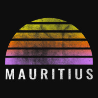 Throwback Sunset Vintage Mauritius Shirt Crop Top | Artistshot