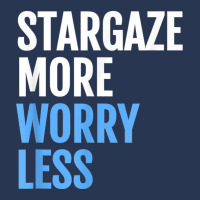 Stargaze More, Worry Less; Funny Astronomers T Shirt Ladies Denim Jacket | Artistshot