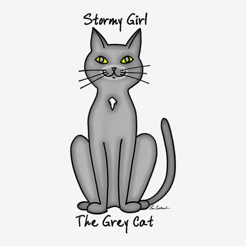 Stormy Girl The Grey Cat Adjustable Cap by cm-arts | Artistshot