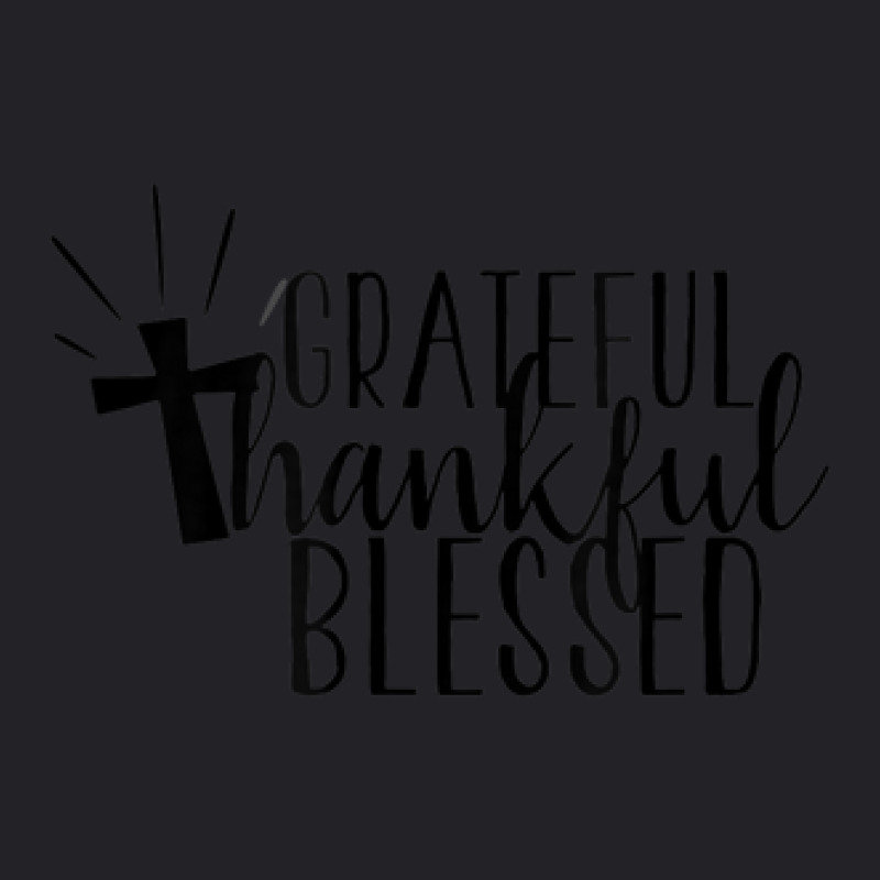 Grateful Thankful Blessed Thanksgiving Faith Novelty Item Youth Tee by Color | Artistshot