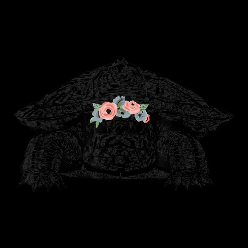 Red Eared Slider Turtle With Floral Headband Zipper Hoodie | Artistshot