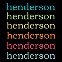 Henderson Nevada (nv) Cute And Colorful Repeating Text Cropped Hoodie | Artistshot