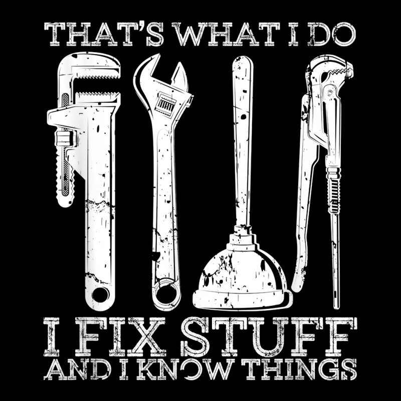 That's What I Do I Fix Stuff And I Know Things Mechanic Gift Pocket T-shirt | Artistshot