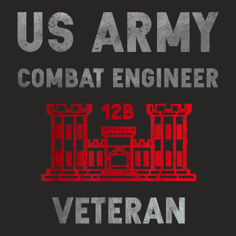 Us Army Combat Engineer Combat Engineer Veteran Gift Ladies Fitted T-Shirt by EmilyPoole | Artistshot