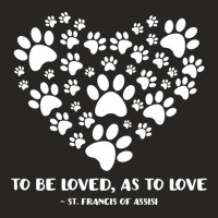 St Francis Of Assisi Patron Saint Of Animals Dog Owner Long Sleeve T S Ladies Fitted T-shirt | Artistshot