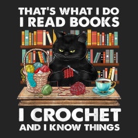 That’s What I Do-i Read Books-crochet And I Know Things-cat 3/4 Sleeve Shirt | Artistshot