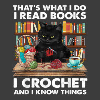 That’s What I Do-i Read Books-crochet And I Know Things-cat Men's Polo Shirt | Artistshot