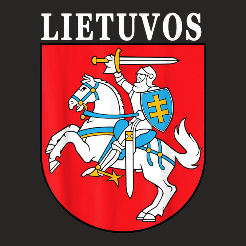 Lietuvos Emblem Lithuanian Coat Of Arms National Pride T Shirt Ladies Fitted T-Shirt by cm-arts | Artistshot