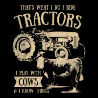 Thats What I Do I Ride Tractors Funny Farmer Cowboy Gift Men's 3/4 Sleeve Pajama Set | Artistshot