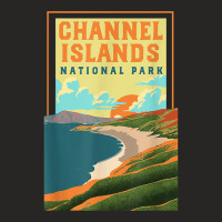 Channel Islands California Wpa National Parks Poster Retro T Shirt Ladies Fitted T-shirt | Artistshot