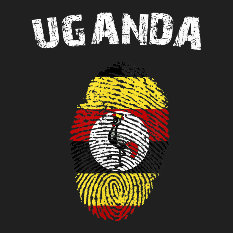 Uganda Fingerprint Flag Country Pride Heritage Shirt Drawstring Bags by cm-arts | Artistshot