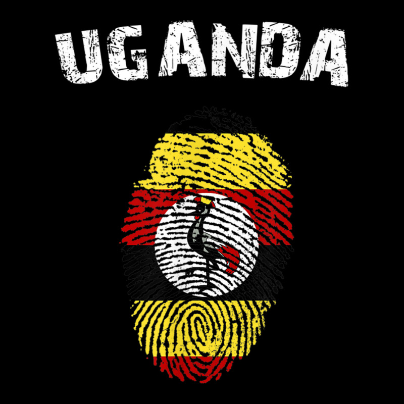 Uganda Fingerprint Flag Country Pride Heritage Shirt Metal Print Vertical by cm-arts | Artistshot