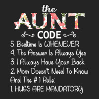 The Aunt Code Funny Aunt Lover Auntie 3/4 Sleeve Shirt | Artistshot