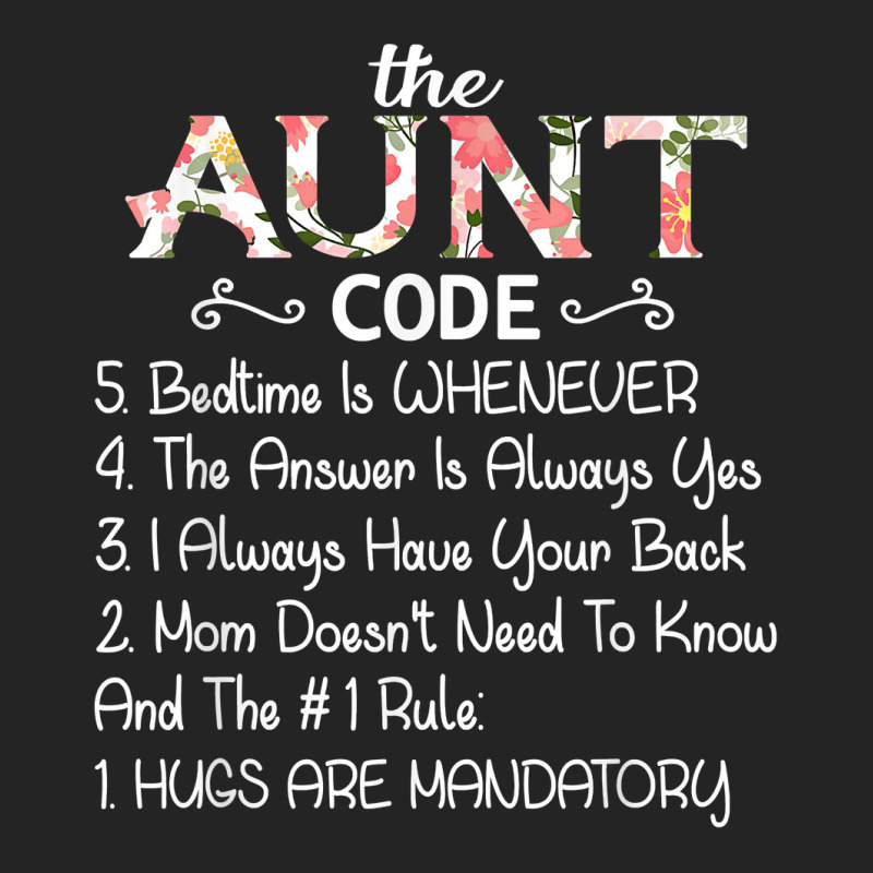 The Aunt Code Funny Aunt Lover Auntie 3/4 Sleeve Shirt | Artistshot