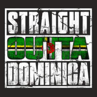 Straight Outta Commonwealth Of Dominica Flag Ladies Fitted T-shirt | Artistshot