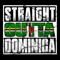 Straight Outta Commonwealth Of Dominica Flag Maternity Scoop Neck T-shirt | Artistshot