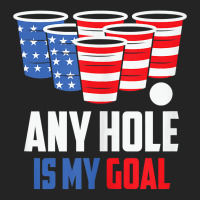 Usa Flag Beer Pong Game 4th Of July Beer Any Hole Is My Goal Tank Top 3/4 Sleeve Shirt | Artistshot