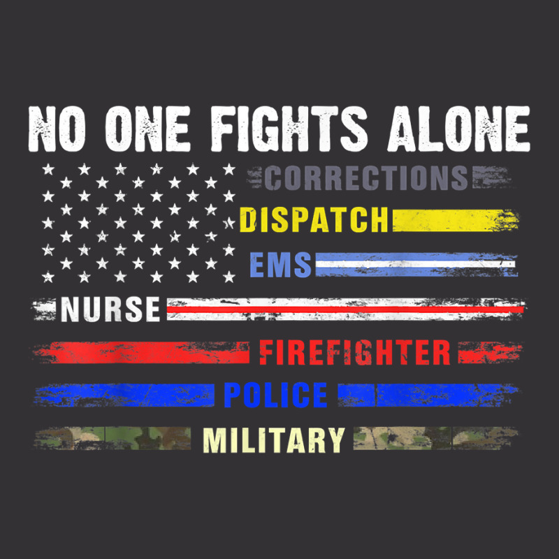 No-one Fight Alone First-responder Heroes Usa American Flag Vintage Short by ToraHernton | Artistshot