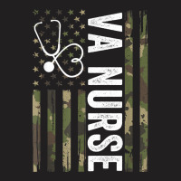 Va Nurse Camouflage American Flag Patriotic Medical Workers T-shirt | Artistshot