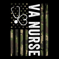 Va Nurse Camouflage American Flag Patriotic Medical Workers V-neck Tee | Artistshot