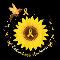 Hummingbird Sunflower Yellow Ribbon Endometriosis Awareness T Shirt Legging | Artistshot