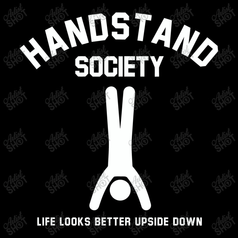 Handstand Society Life Looks Better Upside Down Pocket T-Shirt by hatetheme | Artistshot