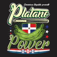 Dominican Republic Platano Power Baseball Dr Flag T-shirt | Artistshot