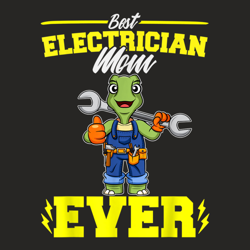 Best Electrician Mom Ever Electronic Technician T Shirt Ladies Fitted T-Shirt by cm-arts | Artistshot