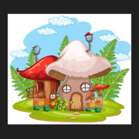 Isolated-fantasy-mushroom-house-- Ladies Polo Shirt | Artistshot